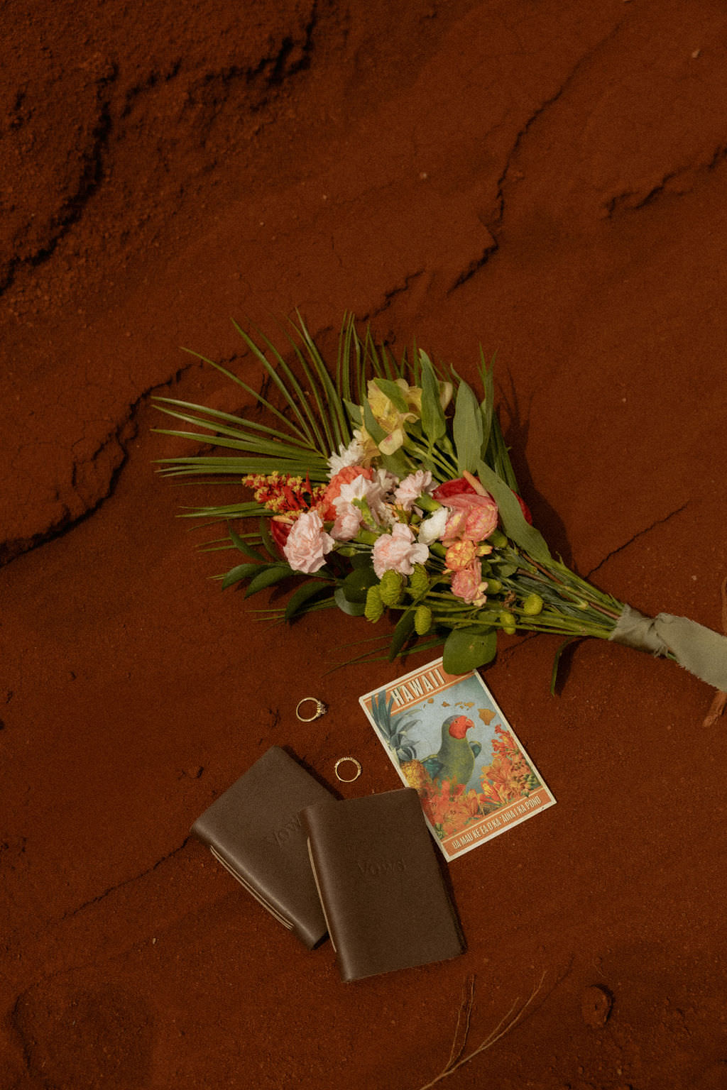 red dirt waterfall elopement